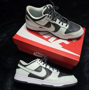 Nike Dunk Low Retro PRM in Dark Smoke Grey and Barley Green